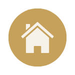 Symbol representing home and living environment planning.
